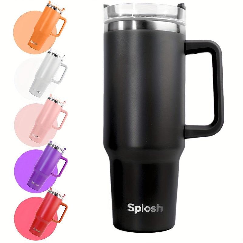 40 Oz. Insulating Glass With Handle And Straw Cover, Vacuum Reusable Stainless Steel Water Bottle, Double-layer Vacuum Insulation, Beverage Insulation And Long-lasting Cold Preservation. Coffee Cups, Christmas Cups, Local War