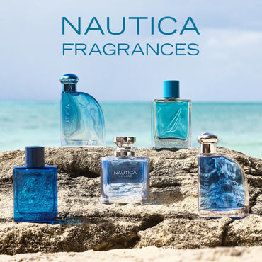 Nautica Pure Blue Eau de Toilette, Fougere Aromatic Marine Fragrance, Vegan Formula, Long-Lasting Scent, 1.6oz