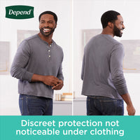 Depend Fresh Protection Adult Incontinence Underwear for Men (Formerly Depend Fit-Flex), Disposable, Maximum, Large, Grey, 72 Count (2 Packs of 36), Packaging May Vary