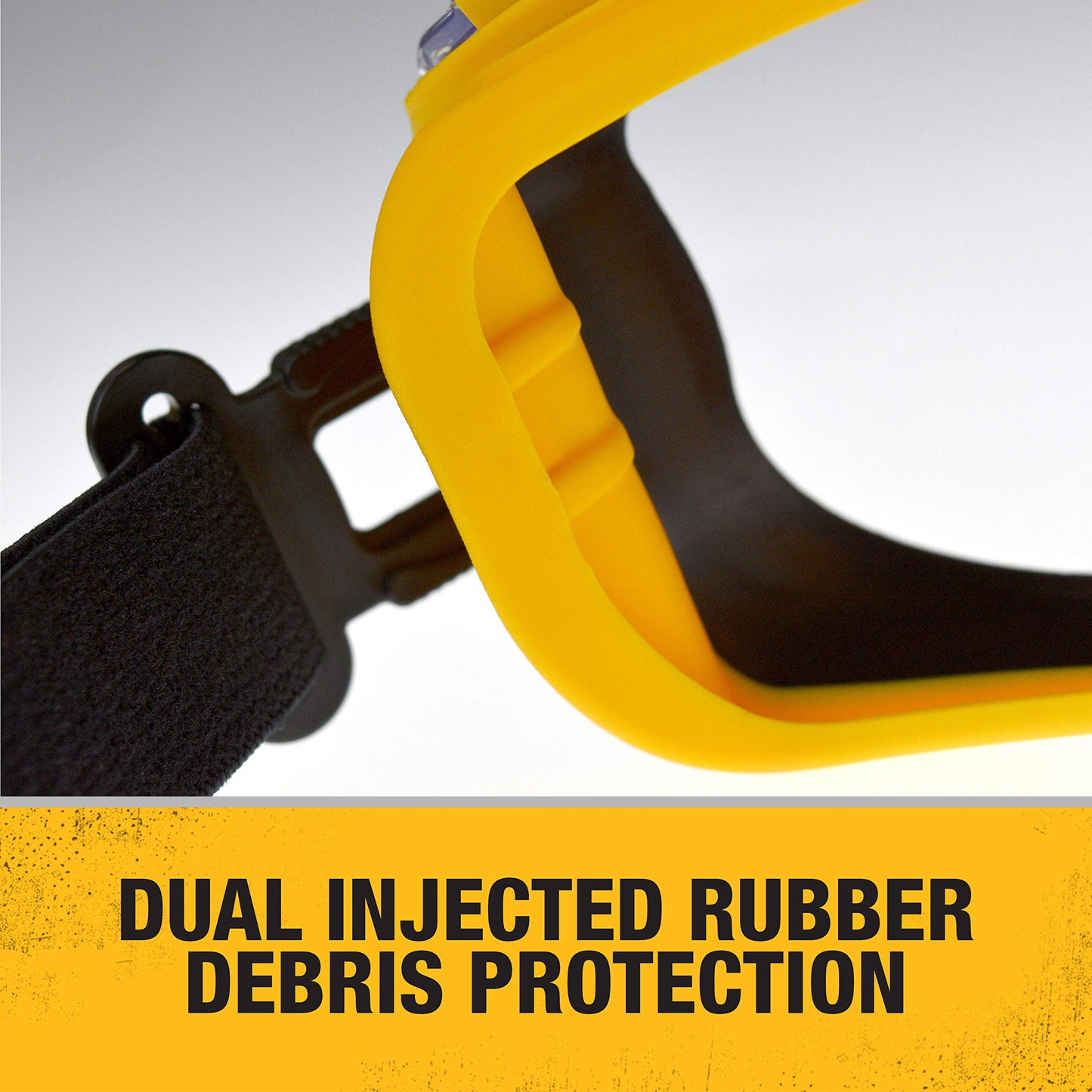 DEWALT DPG82-11 Concealer Clear Anti-Fog Dual Mold Safety Goggle, Clear Lens, 1 Pair