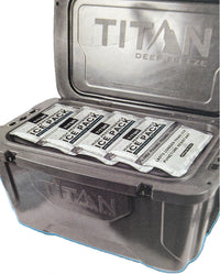 Titan Deep Freeze Combo Pack - High Performance Ice Packs for Long-Lasting Cooling, 4 x 600g & 4 x 250g