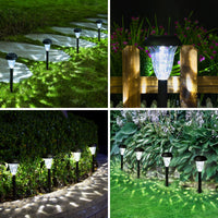 GIGALUMI 12Pack Solar Lights Outdoor Waterproof, Pathway Lights Solar Powered, Landscape Lighting, Solar Lights for Patio, Garden, Yard, Pathways, Landscapes, Walkways and Driveways