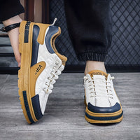 [Colour Block Skateboard Shoes] Men's Chic Street Style Colour Block Skateboard Shoes, Comfy Non Slip Casual Sneakers For Men's Outdoor Activities, Men's Footwear