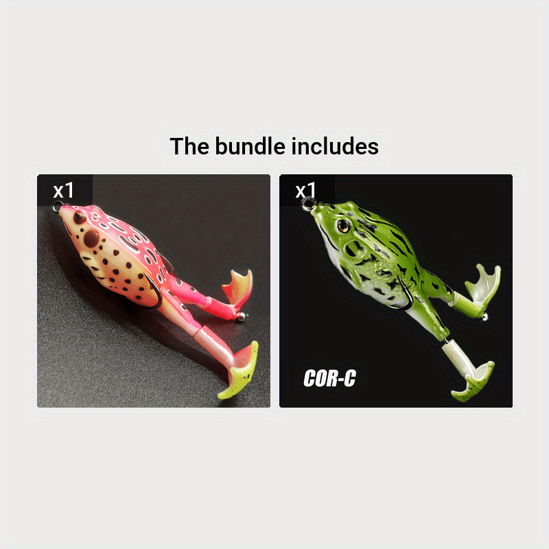 1pc ANFS Frog Leg Lure Fishing Reel - Soft Artificial Fish Bait with Multi-Color Options (Green, Brown, Black, Orange) for Bass & Panfish, Durable Plastic Design for Year-Round Fishing, Fishing Lure, Bass Fishing Lure, Realis