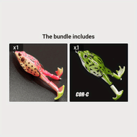 1pc ANFS Frog Leg Lure Fishing Reel - Soft Artificial Fish Bait with Multi-Color Options (Green, Brown, Black, Orange) for Bass & Panfish, Durable Plastic Design for Year-Round Fishing, Fishing Lure, Bass Fishing Lure, Realis