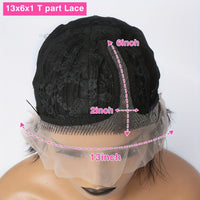 8 Chic Pixie Cut Human Hair Wig - Seamless 13x1 Transparent Lace Front - Natural Straight Bob - Easy-Part, Breathable - Perfect for Women Seeking A Stylish, Effortless Look