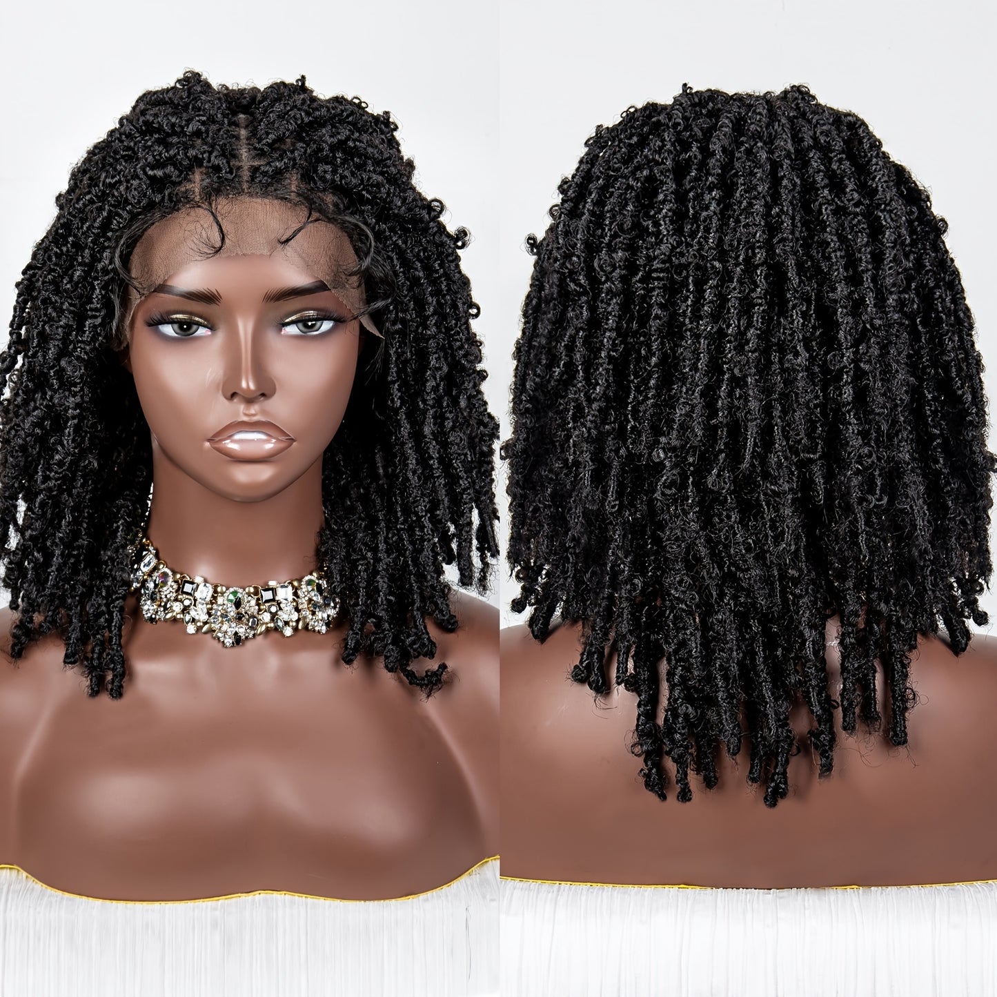 Heat Resistant Butterfly Locs Crochet Wig for Women - Soft and Stylish Synthetic Hair Braids