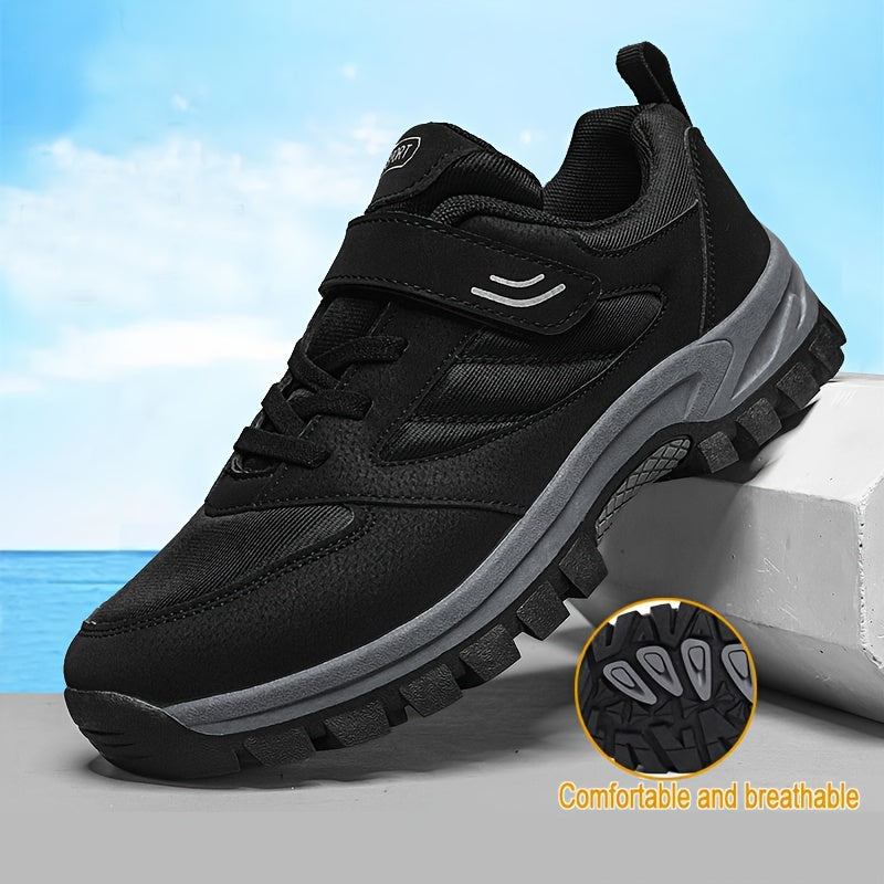 [Comfortable Casual Shoes] Breathable Men's Casual Shoes - Soft Sole, Elastic Shoelaces, Non Slip, Comfortable, Durable Walking Shoes