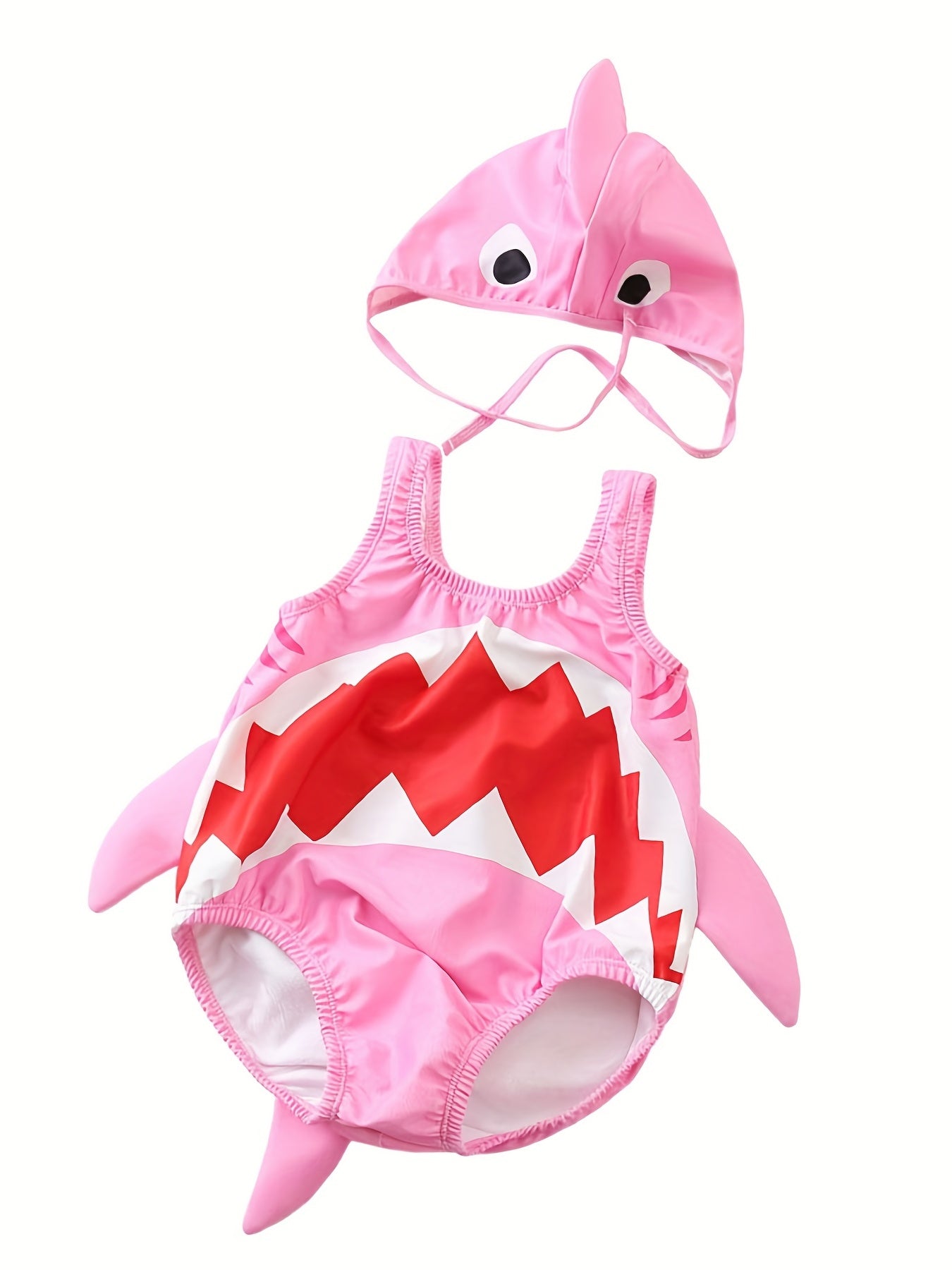 Toddler Boys Shark Swimsuit With Sponges Baby Bathing Suit With Sun Hat Baby Boy And Girl Swimsuit Kids Clothes Beach Vacation
