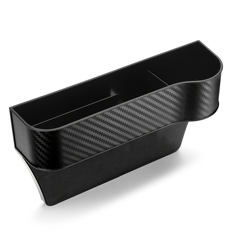 [Car Seat Organizer] Lightweight ABS Car Seat Gap Organizer with Cup Holder | Console Side Pockets Storage Box for Enhanced Organization, Car Storage
