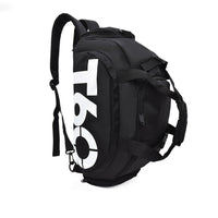 Large Capacity Duffle Tote Bag, Nylon Lightweight Luggage Bag With Shoe Compartment, Portable Travel Storage Bag Unisex Bag For Daily Use