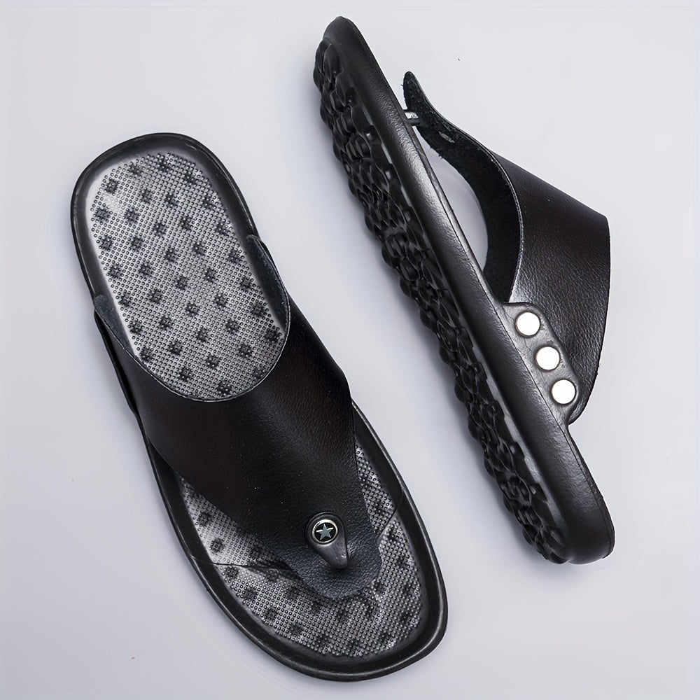 Men's Summer Rome Flip Flop Beach Sandals Comfortable T-Strap Open Toe Slipper Men Slippers