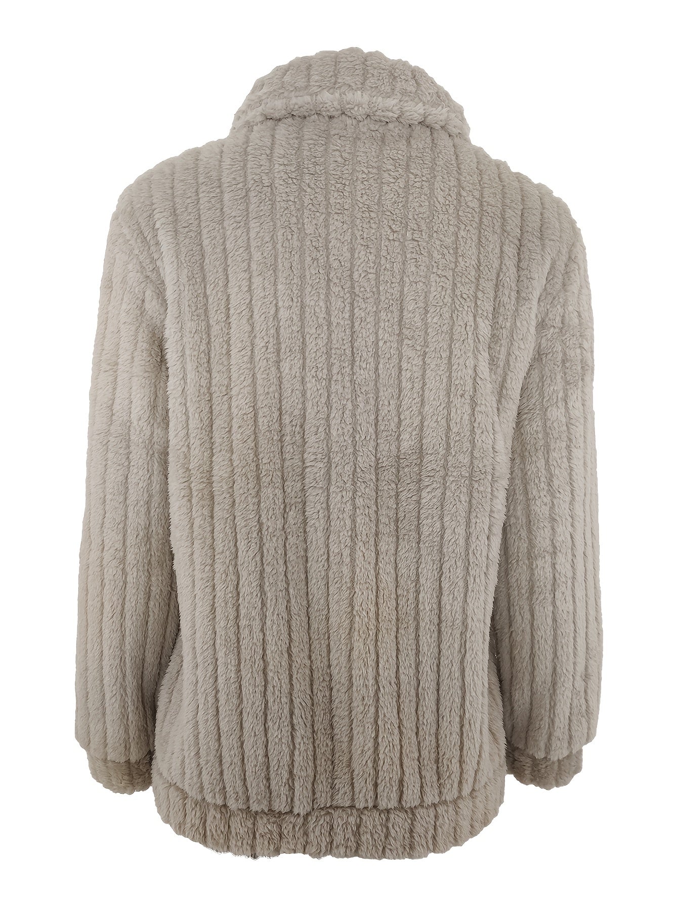 Women's Luxurious Fuzzy Coat - Toasty Elegance, Chic Open Front Design, Long Sleeve Comfort, Versatile for Casual & Formal Occasions - Cozy Fashion Outerwear