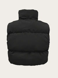 Stylish High Neck Sleeveless Vest Coat - Zip-Up, Casual, Solid Color, Women's Outerwear - Perfect for Daily Wear, Travel, and Outdoor Activities