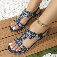 Shui Zuan Cool Sandals Women's 2023 New Plus Size Summer Slope With Fashion Lady Bohemian Fairy Wind With Skirt Shoes