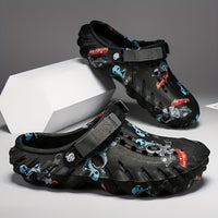Men's Trendy Hollow Out Breathable Clogs, Comfy Non Slip Durable Soft Sole EVA Slippers For Men's Outdoor Activities, Men's Footwear