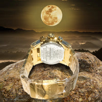 Relógio Invicta Zeus Magnum Dourado Banhado a Ouro 18K A Prova D'água + 3 Brindes