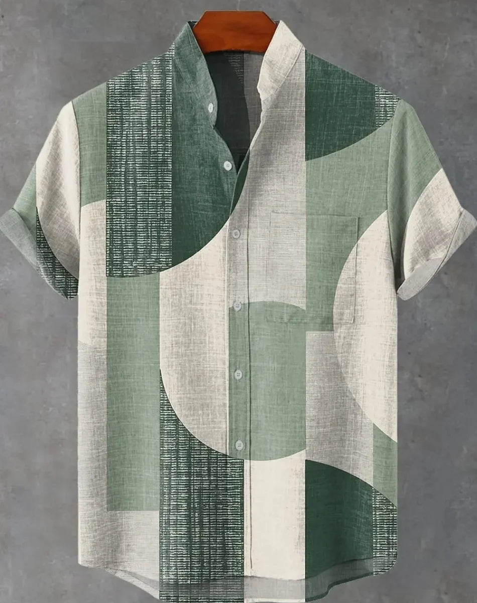 Men's Hawaiian Shirt Casual Short Sleeve Top Loose Clothing Fashion Vintage 3D Printed Summer Shirt Fast Shipping