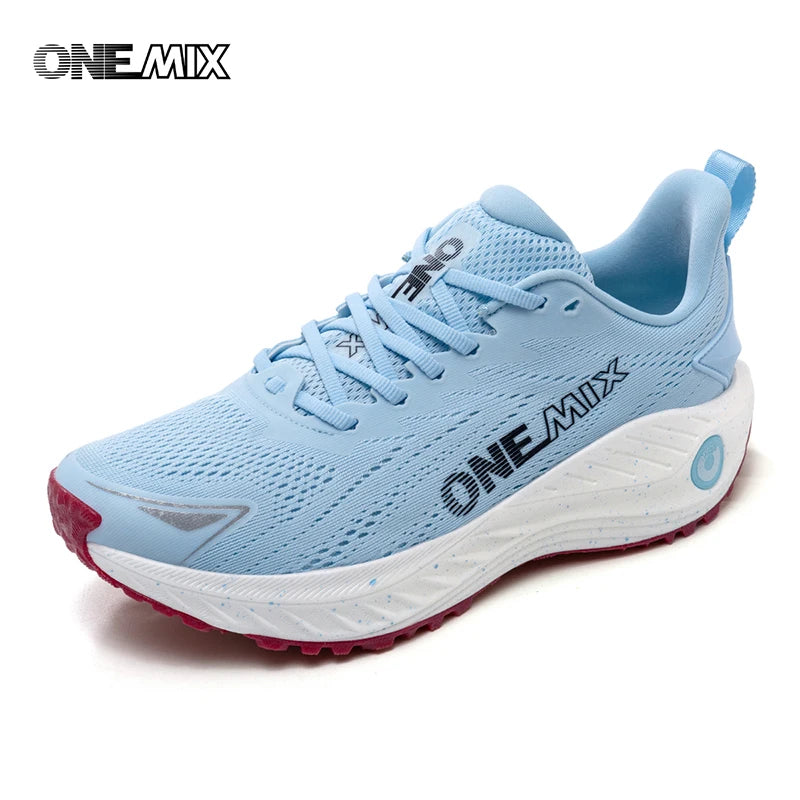 O-Resilio Running Shoes Men Cushion Stability Outdoor Sports Casual Mesh  Lace-up Lightweight Gym Jogging Sneakers