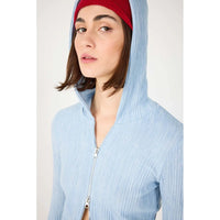 Hooded Cardigan with Zipper
