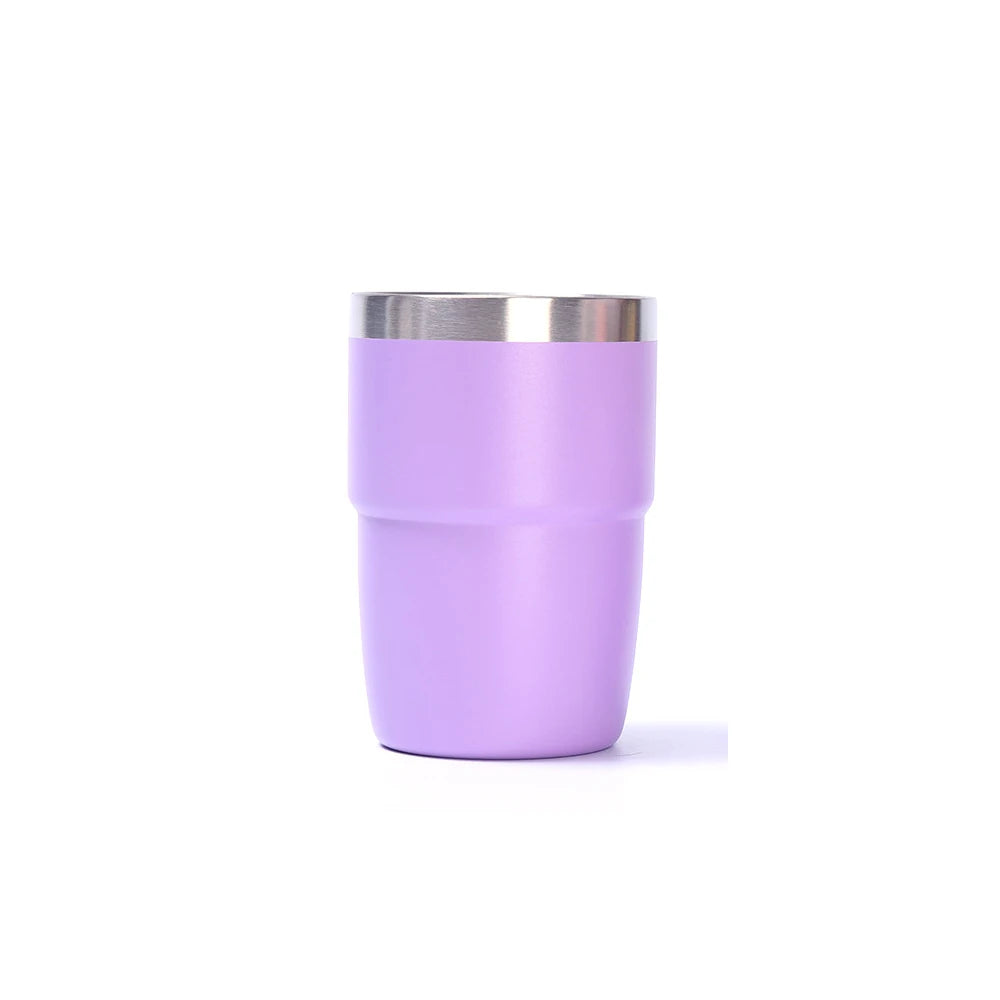 304 Stainless Steel Coffee Cup Household Double-layer Insulated Thermos Cup With Lid Water Cup 8oz Outdoor Travel Cup