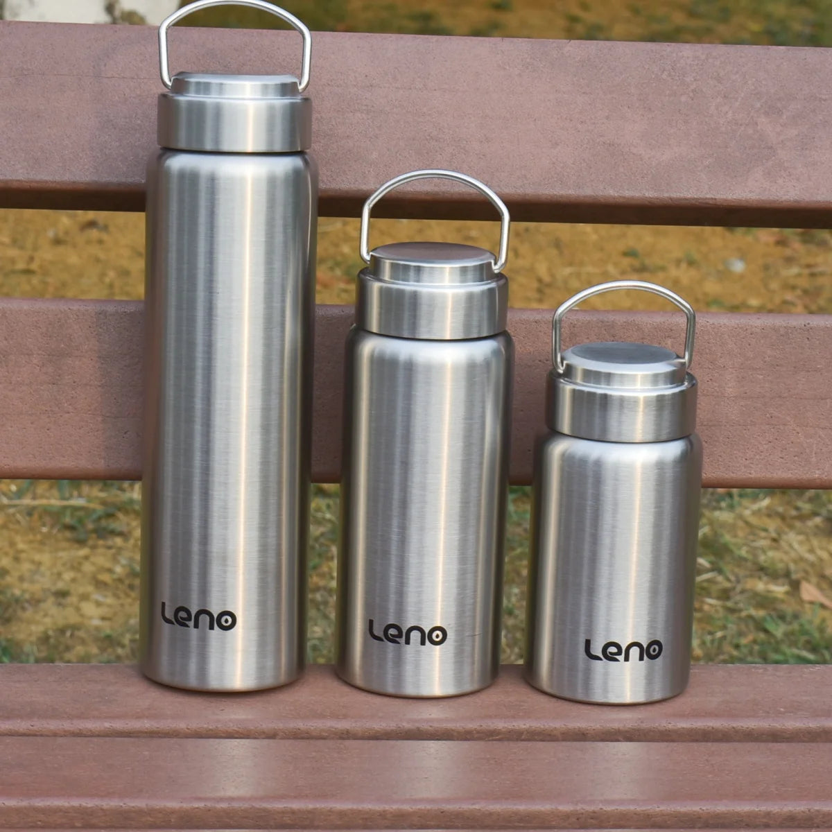 Leno Large Capacity Stainless Steel Thermos Portable Vacuum Flask Insulated Tumbler with Handle Thermo Bottle 350/500/750mlml