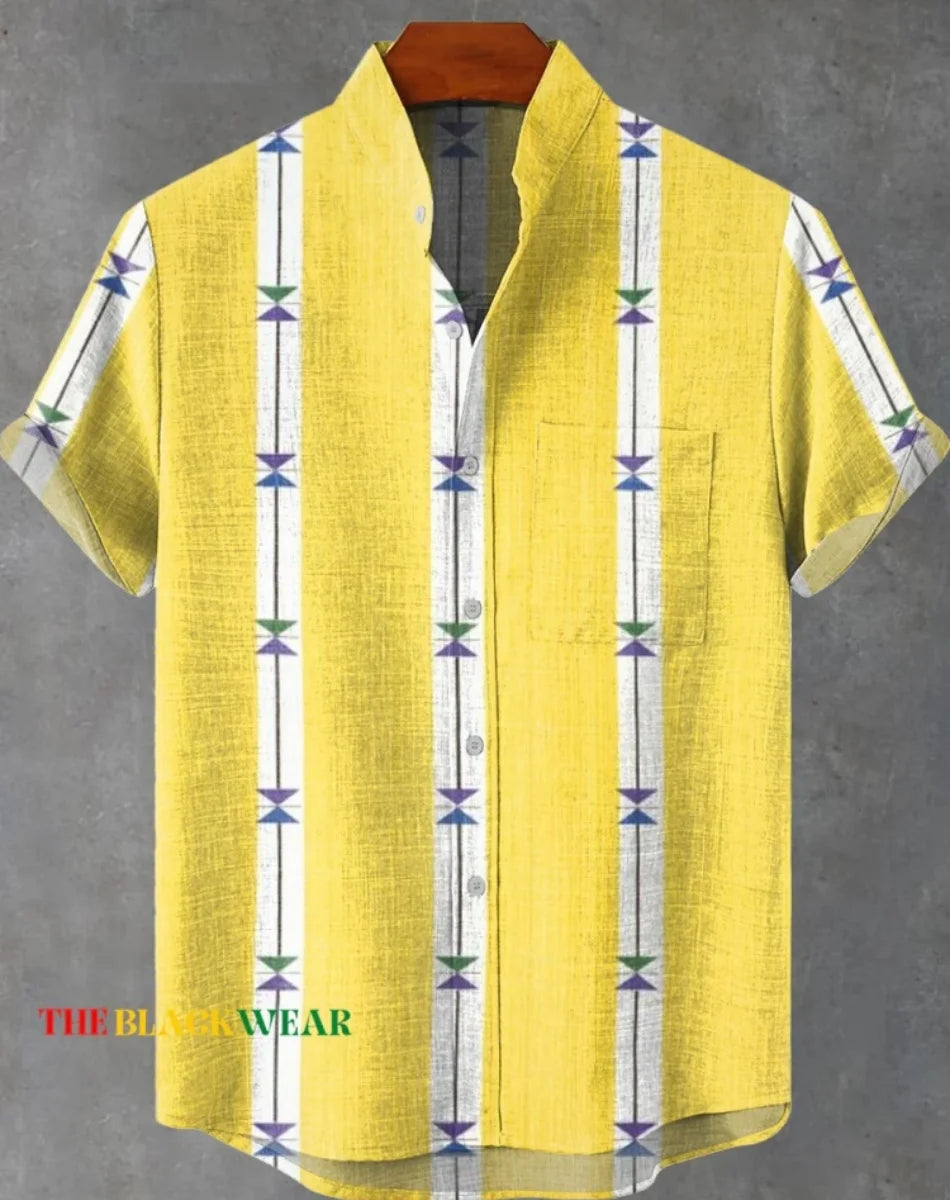 Men's Hawaiian Shirt Casual Short Sleeve Top Loose Clothing Fashion Vintage 3D Printed Summer Shirt Fast Shipping