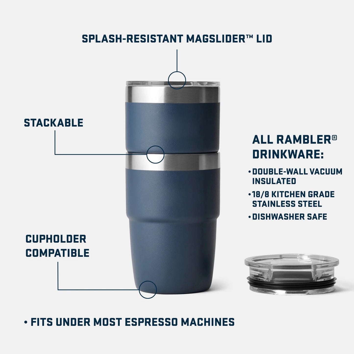 304 Stainless Steel Coffee Cup Household Double-layer Insulated Thermos Cup With Lid Water Cup 8oz Outdoor Travel Cup