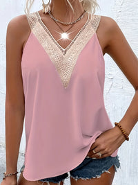 Women's Elegant Summer New Style V-Neck Appliqué Sleeveless Vest