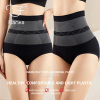 Flarixa Women Winter Thermal Underwear High Waist Flat Belly Panties Warm Palace Underpants Seamless Briefs Fever Thermo Clothes