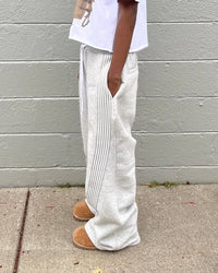 Casual Loose Straight Leg Pants Striped 2025 Summer Fashion Trend Brand Street Hip-hop Jogging Men's Women's Harajuku Sweatpants