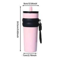 710ML Thermal Insulated Cup 316 Stainless Steel Water Cup Easy to Use Travel Coffee Mug Reusable Practical Travel Mug Cup