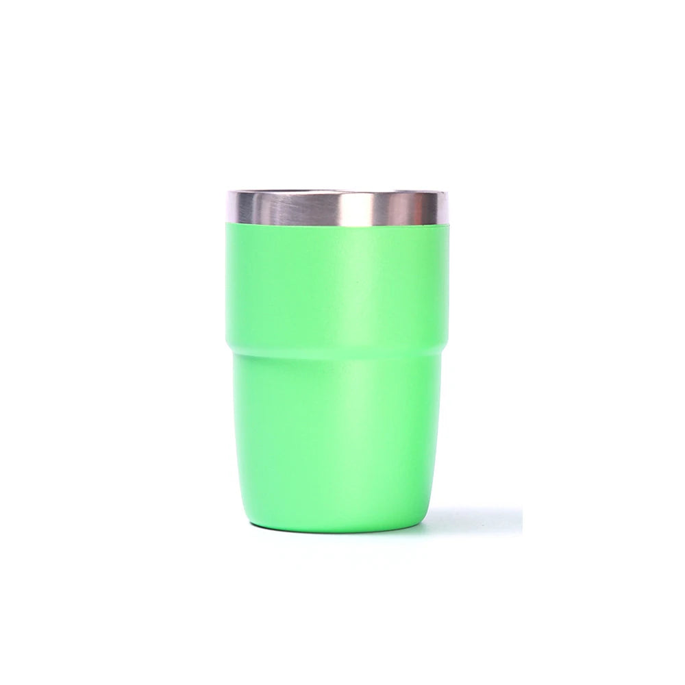 304 Stainless Steel Coffee Cup Household Double-layer Insulated Thermos Cup With Lid Water Cup 8oz Outdoor Travel Cup
