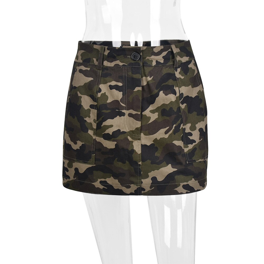 Cargo Mini Skirts Camo Camouflage Short Micro Army Green 2022 Hot Girls Summer Fashion New Arrivals Y2K 90s Streetwear