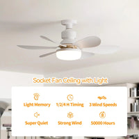 20.5-inch LED 40W ceiling fan light E27 with remote dimming function, suitable for living room, study, and home use, 85-265V