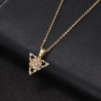 Stainless steel initial CZ necklace irregular hollow pendant necklace ladies accessories girl best party wedding jewelry