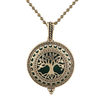 New Aroma Kaleidoscope Retro Necklace Antique Locket Pendant Magnetic Perfume Essential Oil Diffuser Locket Aromatherapy Jewelry