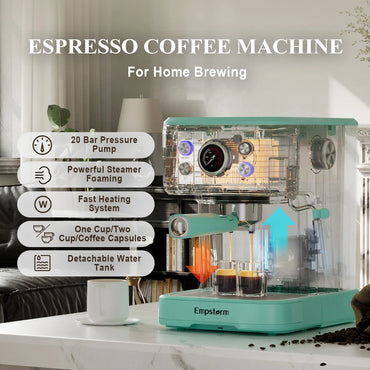 For Empstorm Professional 120v Home Espresso Capsule Coffee Maker Manual Cappuccino Electric Semi-Auto for Hotels
