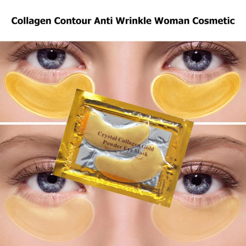 60Pcs Crystal Collagen Gold Powder Eye Mask Anti-Aging Dark Circles Acne Beauty Patches For Eye Skin Care Korean Cosmetics