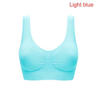 2023 Sexy Bra Top Women Fitness Seamless Bra Padded Dry Quick Push Up Natural Color Breathable Support seamless Bra Nylon