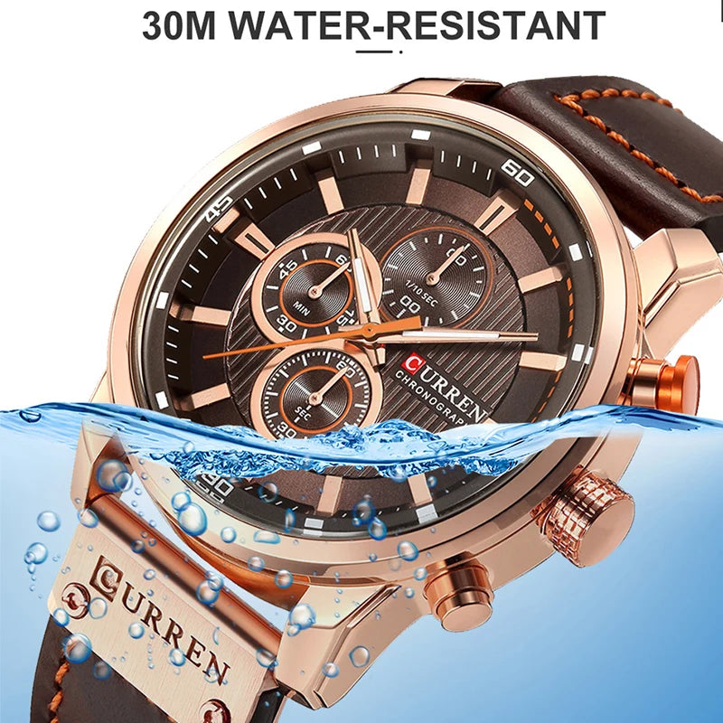 Top Brand Luxury Chronograph Quartz Watch Men Sports Watches Military Army Male Wrist Watch Clock CURREN relogio masculino