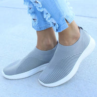 2022 Fashion Women's Shoes Sneakers Soft Plus Size Vulcanize Shoes Basic Slip On Flat Female Casual Shoes Woman Sneakers