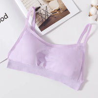 Seamless Tube Top Bra Backless Non-Wire Underwear Sexy Lingerie Women's Crop Top with Removable Pads Sports Bralette