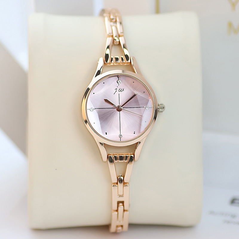 New brand JW Women&#39;s Bracelet watches Luxury Crystal Dress watches Clock Ladies&#39;fashion Casual Quartz Wrist watches reloj mujer