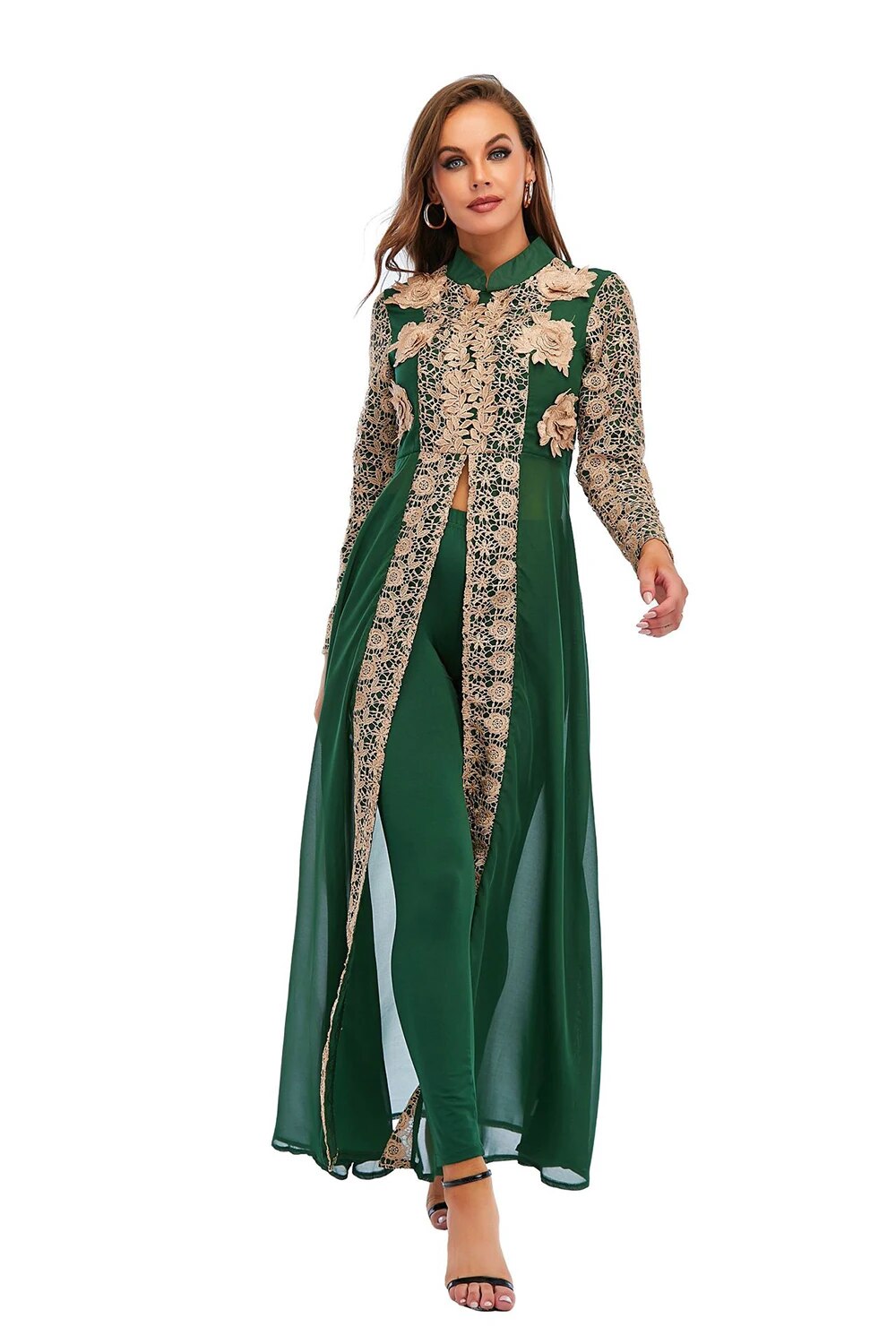 Abaya Dubai Muslim Sets Dress Kaftan Turkish Islamic Clothing Abayas African Dresses For Women Robe Ensemble Femme Musulmane