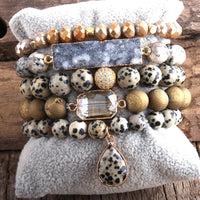 RH New Designer Empire Stones Beaded Bracelet Natural Stone Dorp Charms 5pc Bracelets Sets For Women Jewelry DropShip