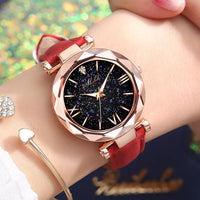 Women Watch Rhinestone Romantic Starry Sky WristWatch Fashion Ladies Leather Watch Clock for Women Relogio Feminino Montre Femme