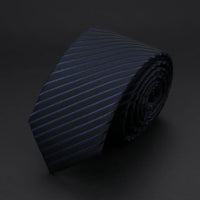 30 Styles Men's Jacquard Striped Solid Color Necktie 6cm Slim Narrow Suit Shirt Accessory Daily Wear Cravat Wedding Party Gift