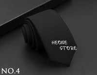 Mens Classic Cotton Ties High Quality Handmade Skinny 6CM Neck Tie Plaid Solid Color Striped Narrow Business Shirt Accessories