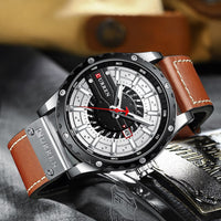 CURREN Top Brand Luxury Fashion Casual Sport Watches for Men Black Military Leather Wrist Watch Man Clock Fashion Men Wristwatch